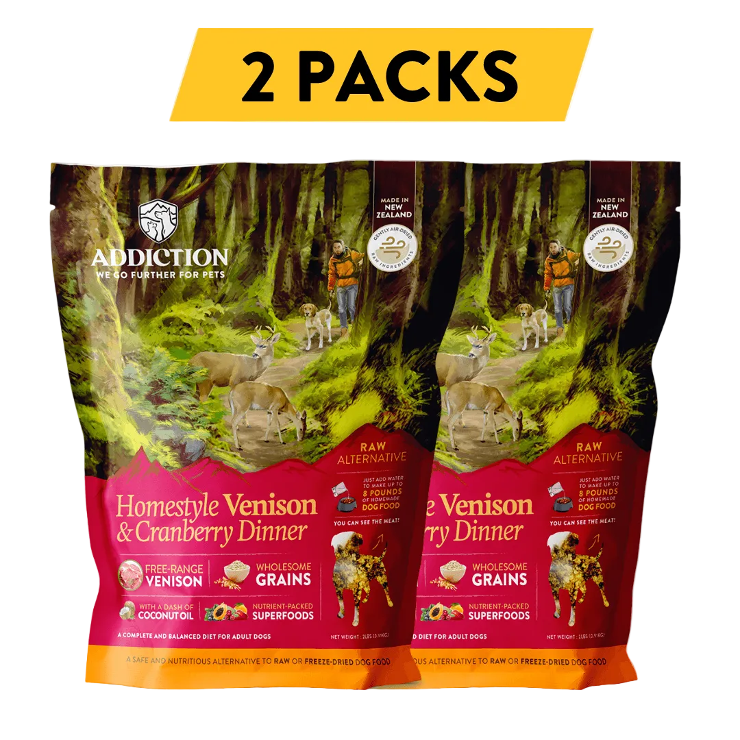 Homestyle Venison &amp; Cranberry Dinner Air-Dried Dog Food