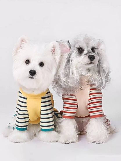 Striped Comfortable Pet Jumpsuit