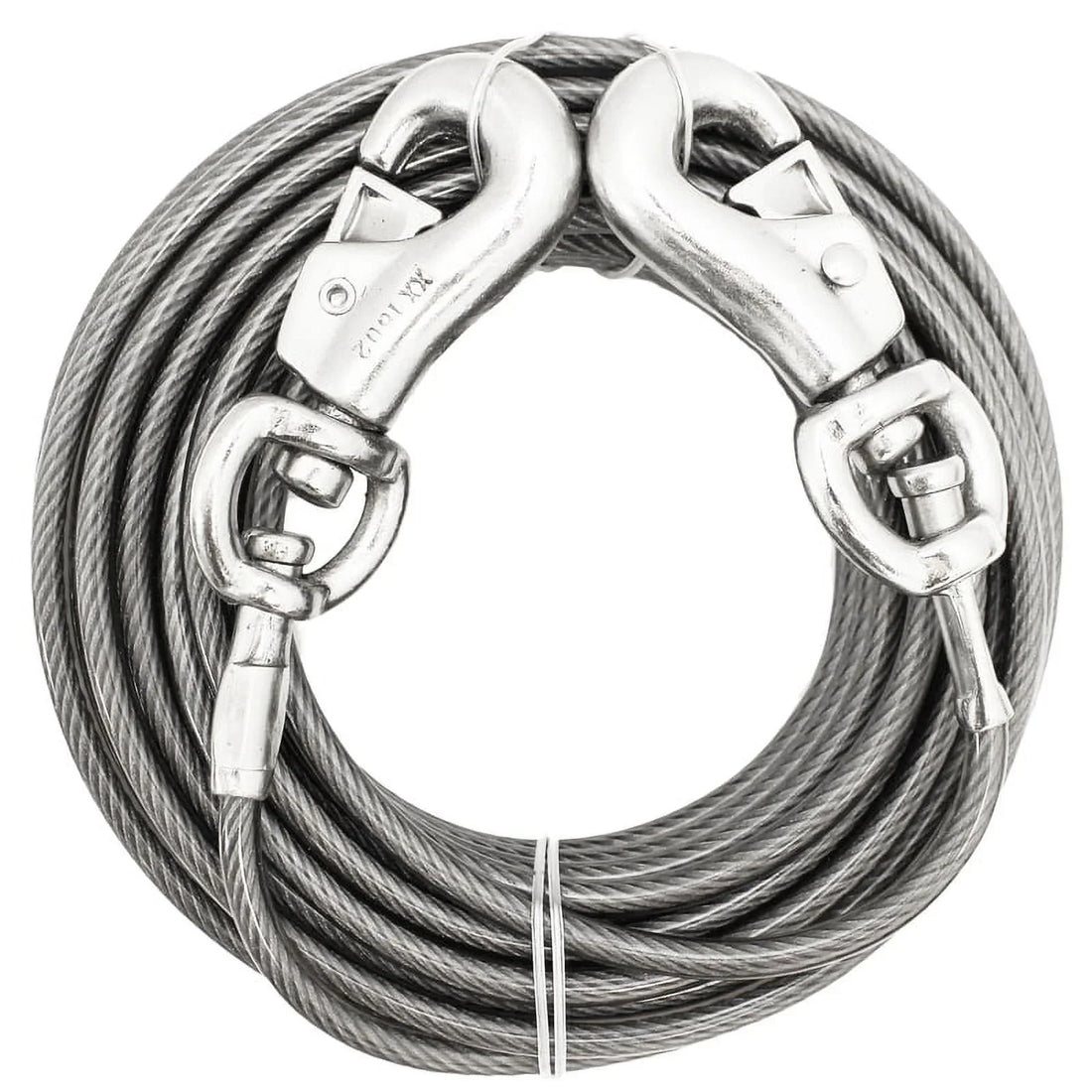 Boss Pet Super Beast XXL Dog Twin-Swivel Vinyl Coated Tie-Outs 30ft Up 250lbs