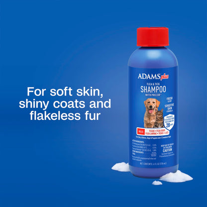 Adams Plus Flea &amp; Tick Shampoo with Precor IGR for Dogs &amp; Cats 12 oz.