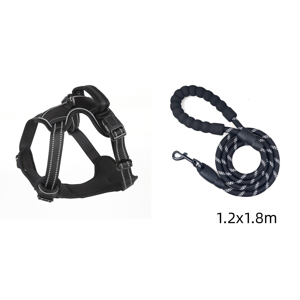 Reflective No-Pull Dog Harness Vest — Single &amp; Set Options