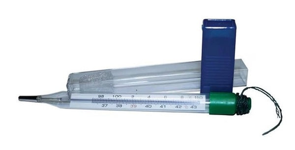 Ideal Veterinary Digital Thermometer Mercury Free w/ Case Livestock Horses Dogs