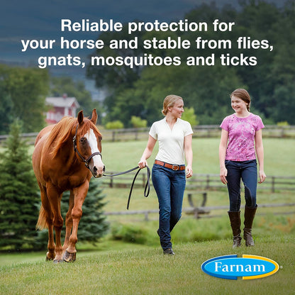 Farnam Bronco Equine Fly Spray Plus Citronella Repellent 32 oz. for Horses &amp; Dogs 2PK
