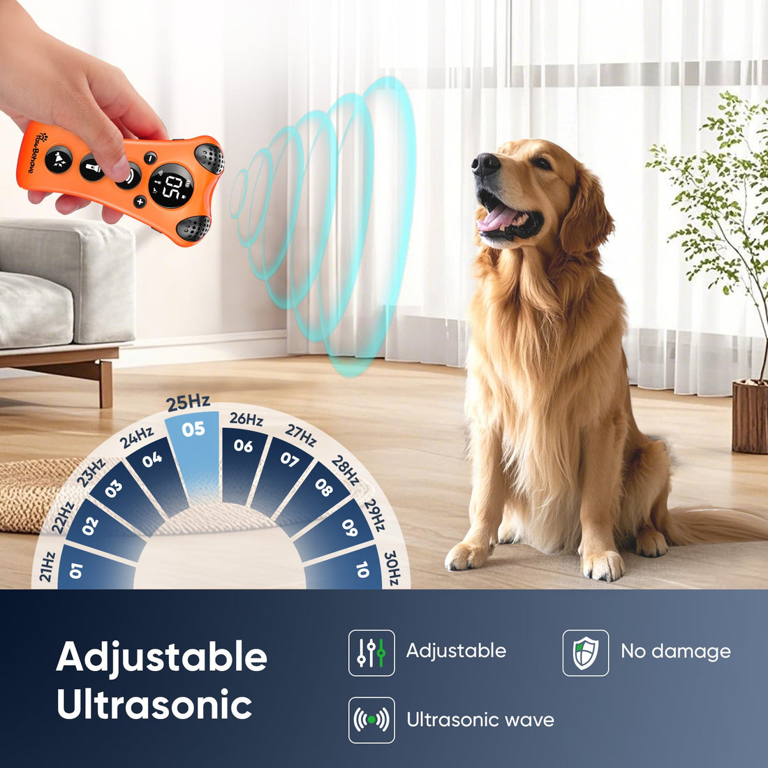 PawBehave Adjustable Ultrasonic Dog Trainer – World&