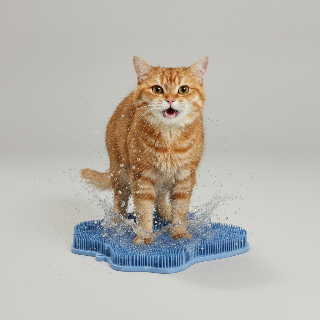 Self-Grooming &amp; Scratching Pad for Cats