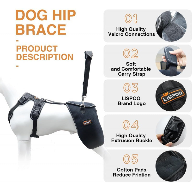 Pet Dog Hip Joint Knee Support Brace Comfortable And Breathable Chest Harness
