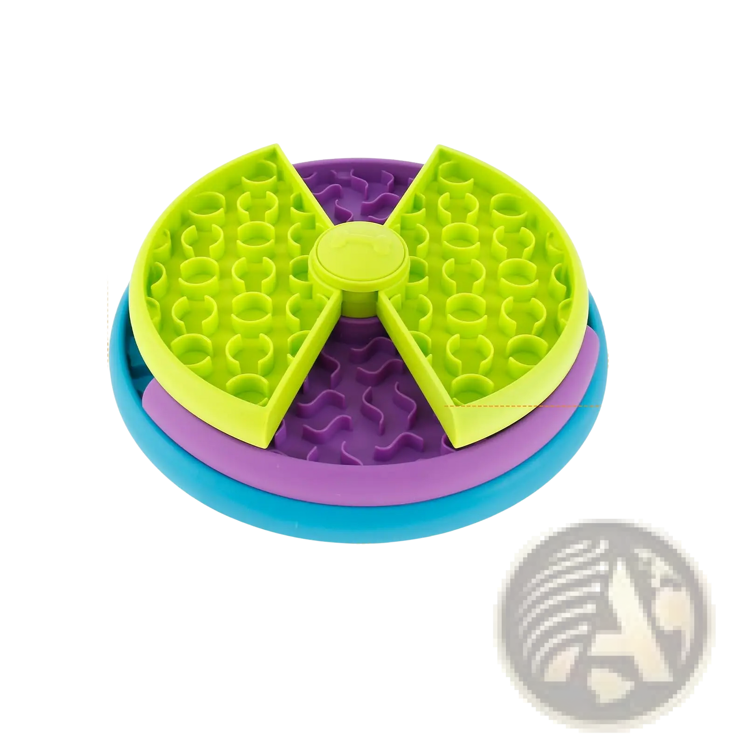 3-in-1 Dog Feeder Puzzle and Lick Mat Slow Feeder Bowl