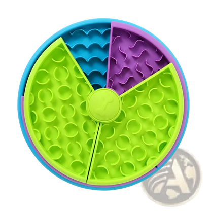 3-in-1 Dog Feeder Puzzle and Lick Mat Slow Feeder Bowl