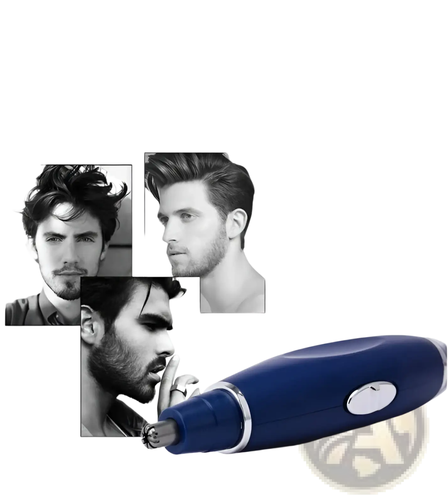 3-in-1 Electric Ear Nose and Pet Nail Trimmer Blue