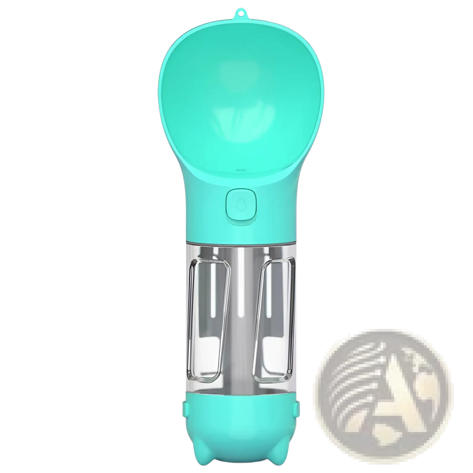 3-in-1 Portable Dog Water Bottle with Food and Bag Dispenser