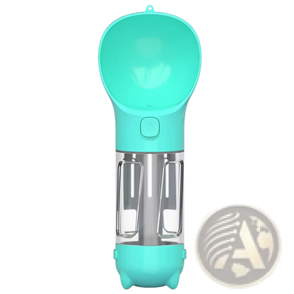 3-in-1 Portable Dog Water Bottle with Food and Bag Dispenser