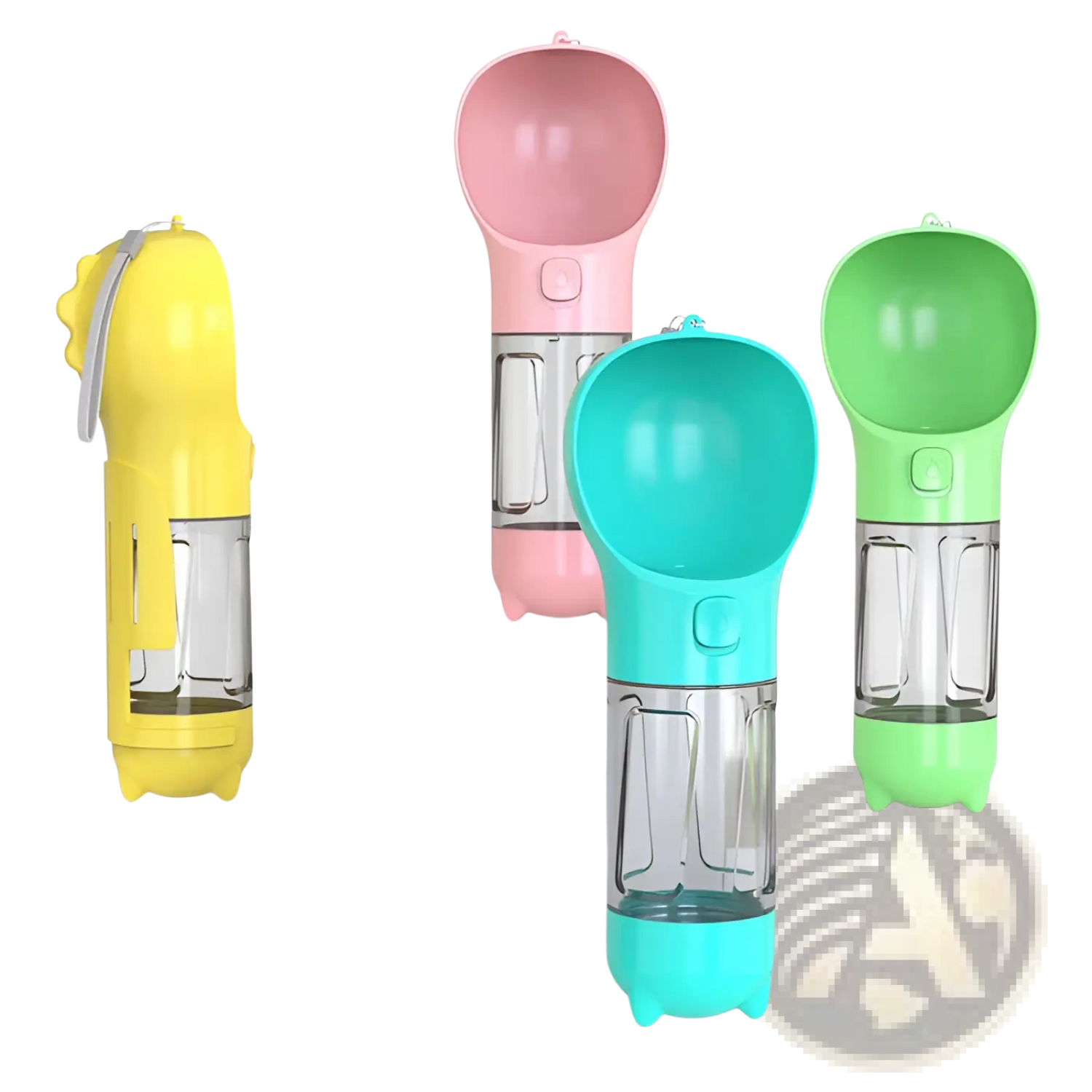 3-in-1 Portable Dog Water Bottle with Food and Bag Dispenser