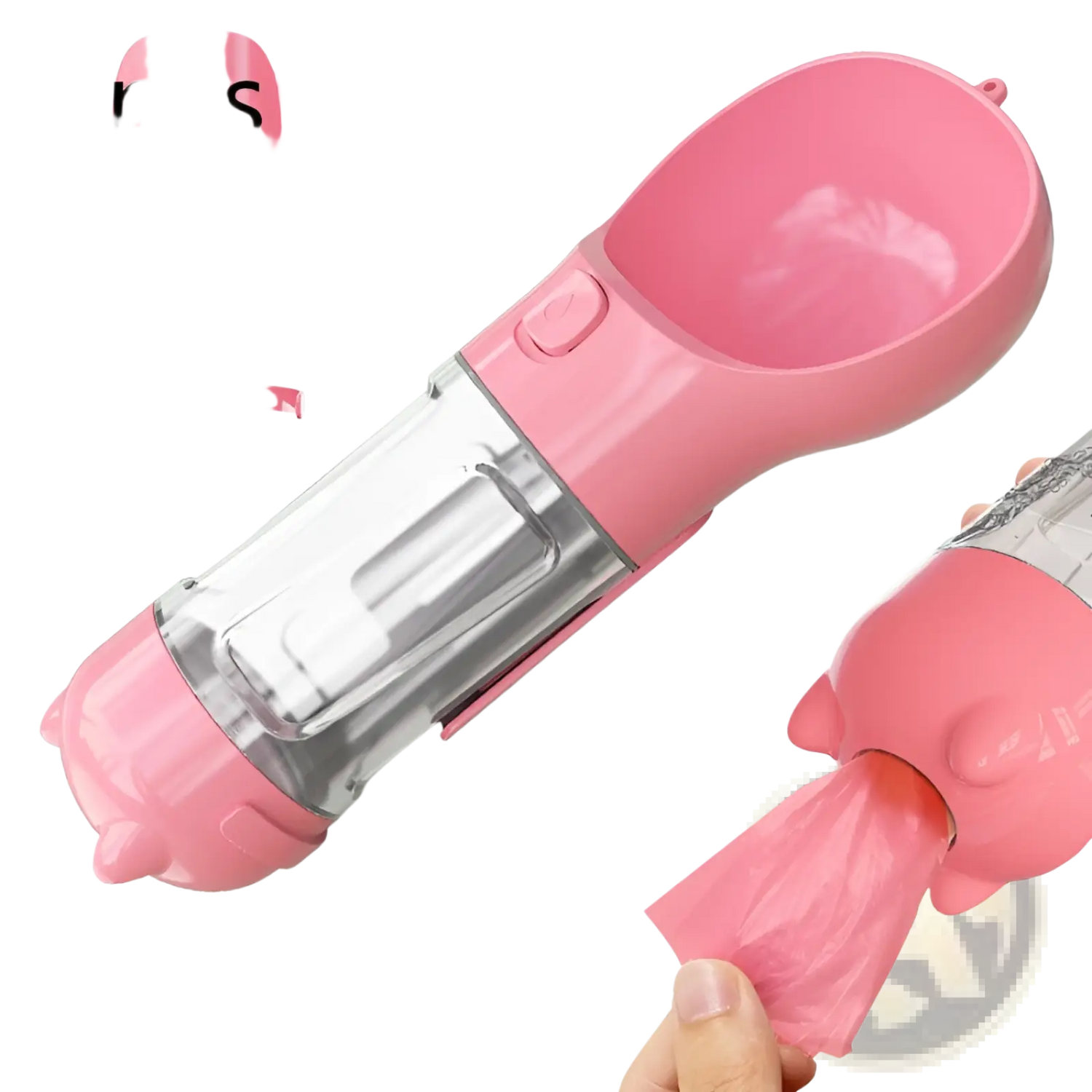 3-in-1 Portable Dog Water Bottle with Food and Bag Dispenser