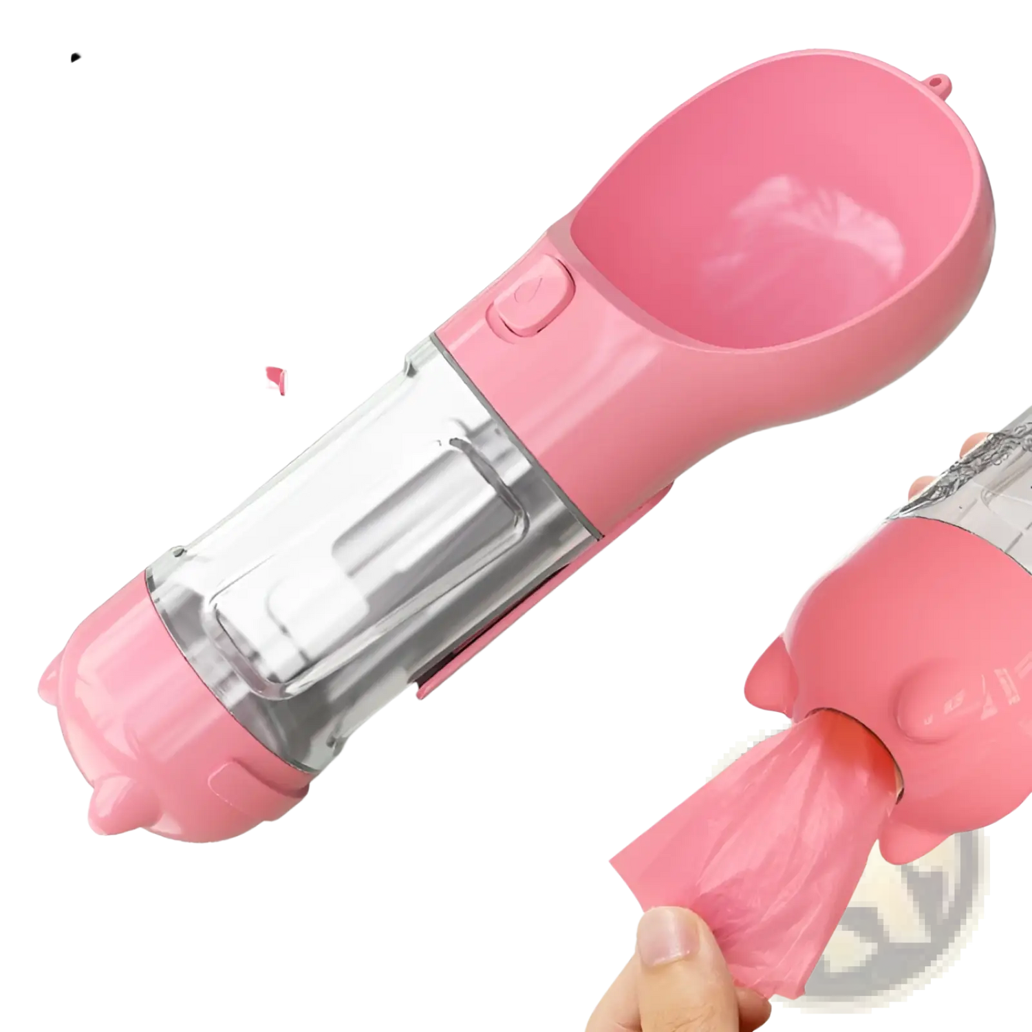 3-in-1 Portable Dog Water Bottle with Food and Bag Dispenser