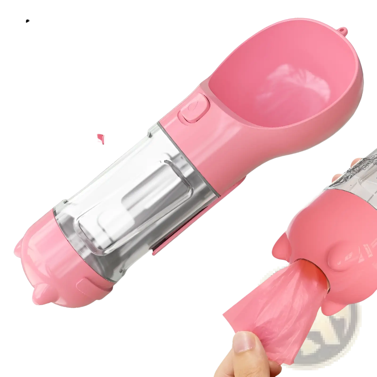 3-in-1 Portable Dog Water Bottle with Food and Bag Dispenser