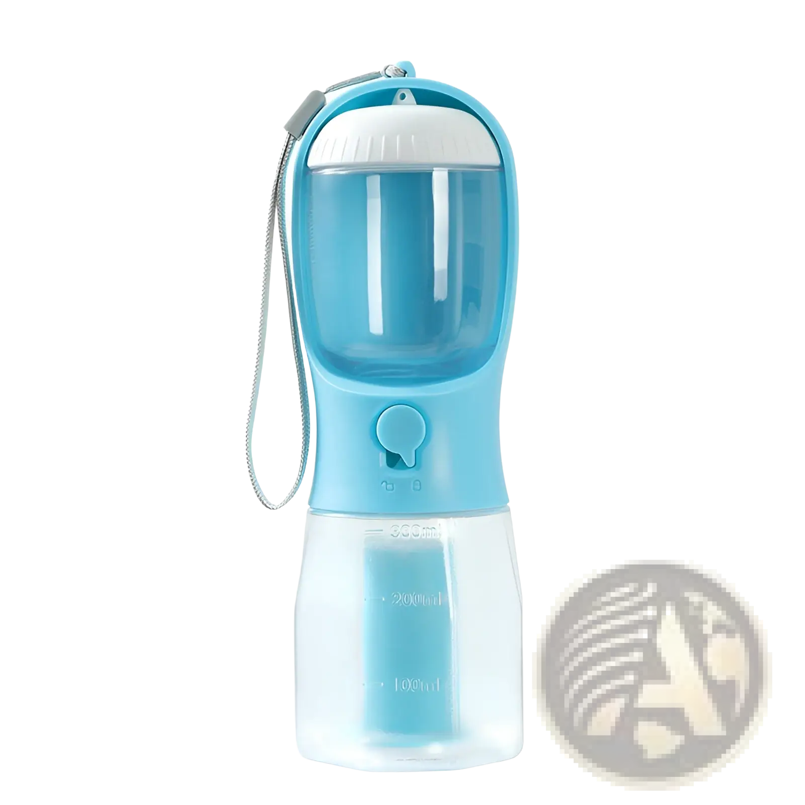 3-in-1 Portable Dog Water Bottle and Food Dispenser