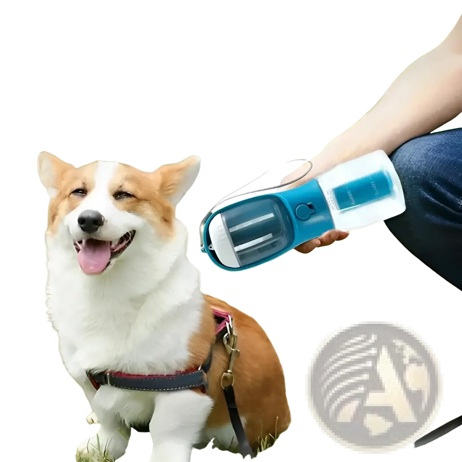 3-in-1 Portable Dog Water Bottle and Food Dispenser