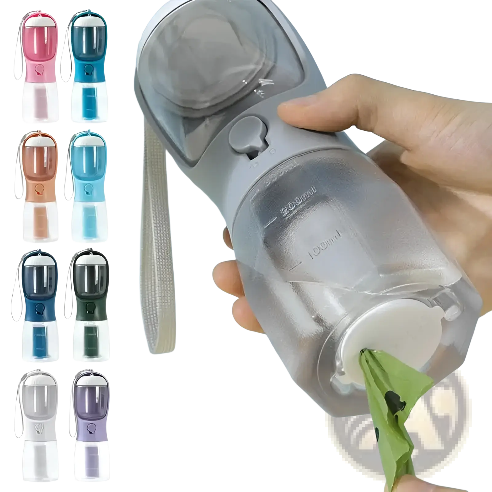 3-in-1 Portable Dog Water Bottle and Food Dispenser