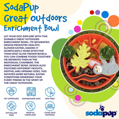 Great Outdoors eBowl - Slow Feeder Dog Bowl &amp; Enrichment | USA Made