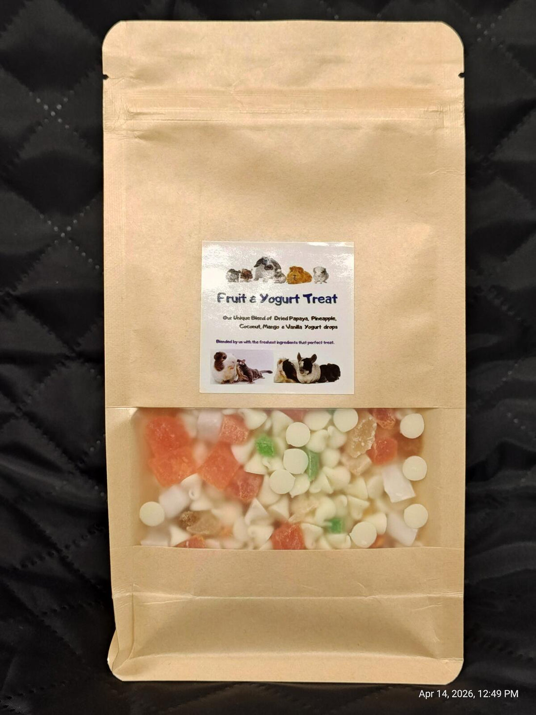 Fruit &amp; Yogurt Blend for Chinchilla, Guinea Pigs, Bunnies, Sugar Gliders, Rats