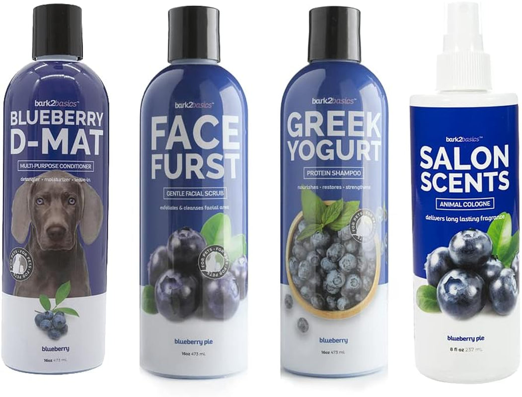 Blueberry Cat &amp; Dog Grooming Bundle Shampoo Conditioner Spray Set