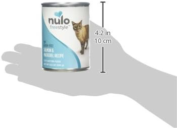 Nulo Salmon &amp; Mackerel Recipe Pate Wet Canned Cat Food, 12.5 Ounce (Pack of 12)