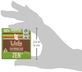 Licks Pill-Free Zen Cat Calming - Natural Calming Aid for Aggressive Behavior &amp; Nervousness - Cat Treats for Stress Relief &amp; Health - Gel Packets - 30 Use