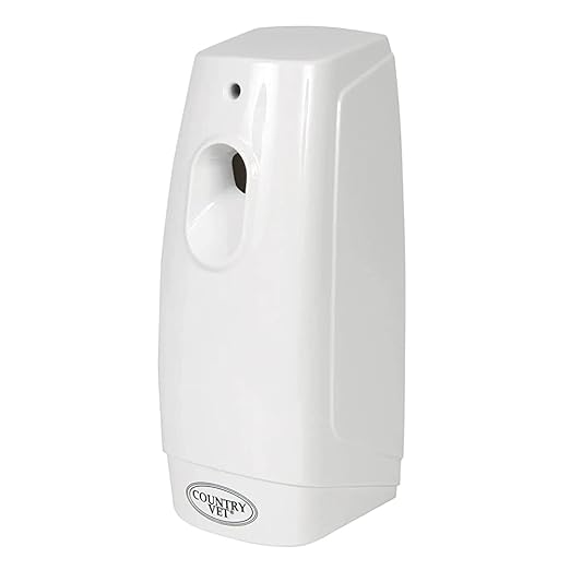 Country Vet Mosquito+Fly Metered Spray Refill (Case of 12) &amp; Automatic Metered Dispenser (Case of 12) - 342033CVA - Great for Barns, Stables, Farms, Stalls and Outdoor Insect/Fly Prevention