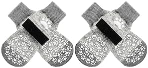 EXPAWLORER Anti Slip Dog Socks to Prevent Licking Paws, Dog Shoes for Hot Pavement, Dog Booties for Small Medium Large Senior Dogs, Traction Control Boots &amp; Paw Protectors for Hardwood Floors
