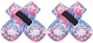 EXPAWLORER Anti Slip Dog Socks to Prevent Licking Paws, Dog Shoes for Hot Pavement, Dog Booties for Small Medium Large Senior Dogs, Traction Control Boots &amp; Paw Protectors for Hardwood Floors