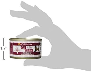 Weruva Cats in The Kitchen, The Double Dip with Chicken &amp; Beef Au Jus Cat Food, 3.2oz Can (Pack of 24)