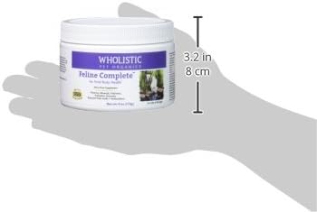 Wholistic Pet Organics Feline Complete - 4 Oz - Multivitamin &amp; Probiotic Powder for Cats - Natural Cat Food &amp; Digestive Support
