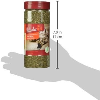 Petlinks Pure Bliss 100% Certified USDA Organic Catnip for Cats &amp; Kittens, Pure &amp; Potent Stimulant/Attractant, Shaker Canister - 2.0 oz