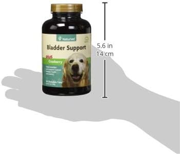 NaturVet – Bladder Support for Dogs – Plus Cranberry | Supports Healthy Bladder Control &amp; Normal Urination | 60 Time Release Chewable Tablets