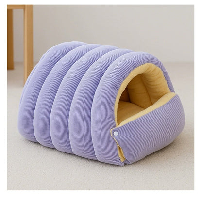 Enclosed Cat &amp; Dog Sleeping Nest — Washable, 3 Colors, Medium &amp; Large