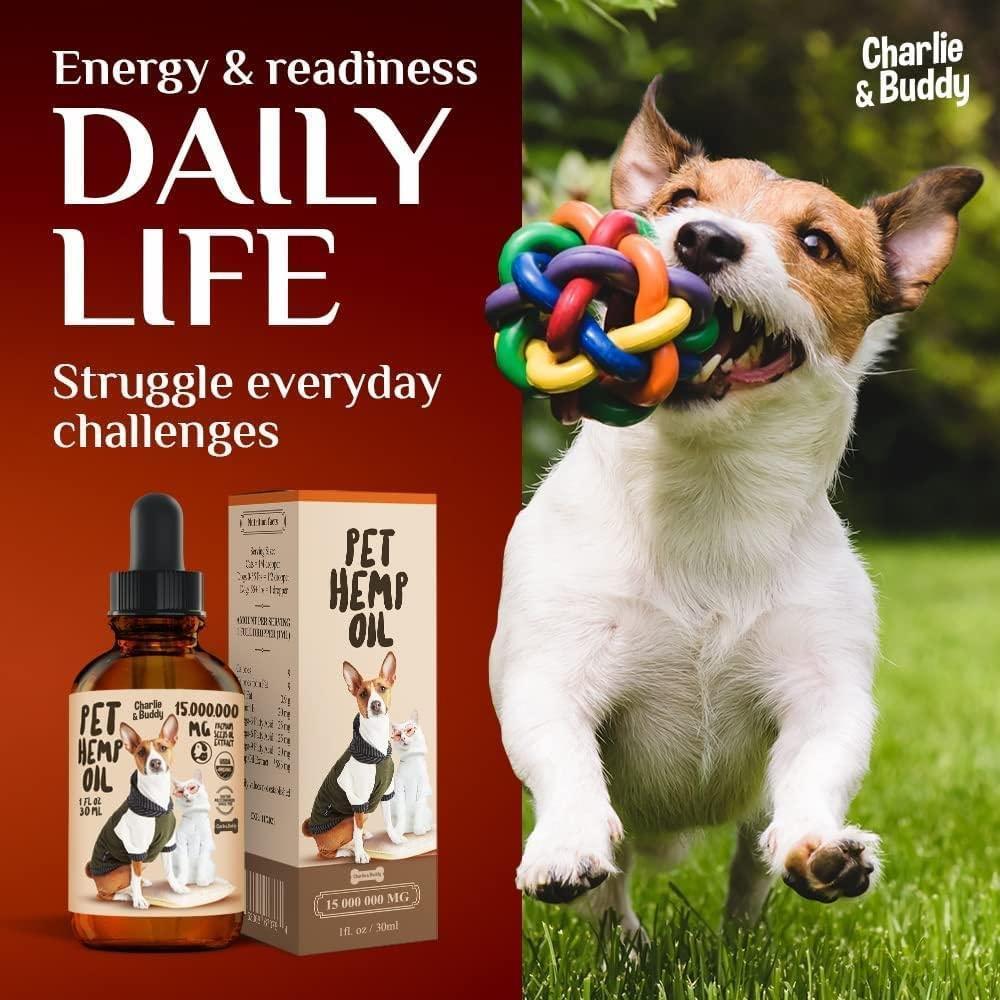 Hemp Oil for Dogs &amp; Cats Hip &amp; Joint &amp; Skin Support