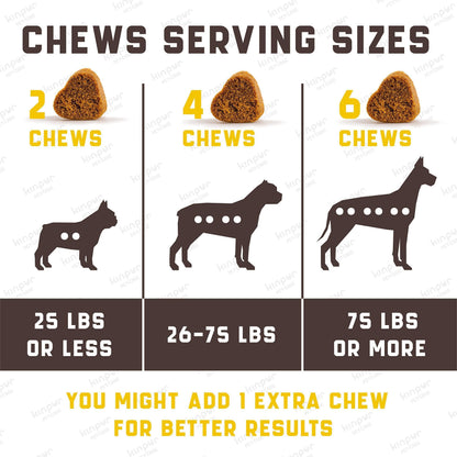 Green &amp; Beautiful Lawn: Reduce yellow patches with green lawn chews for healthy dogs! Easy lower nitrogen in dog urine and deal with unwanted yellow burn spots. Try an amazing grass saver for a clean and vibrant yard! Gut Health for Dogs: Burn spots