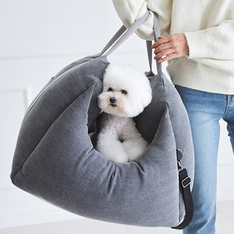 Pet Dog Car Carrier Seat Waterproof Basket Portable Car Seat Safety Travelling Mesh Hanging Bags Breathable Beds &amp; Sofas