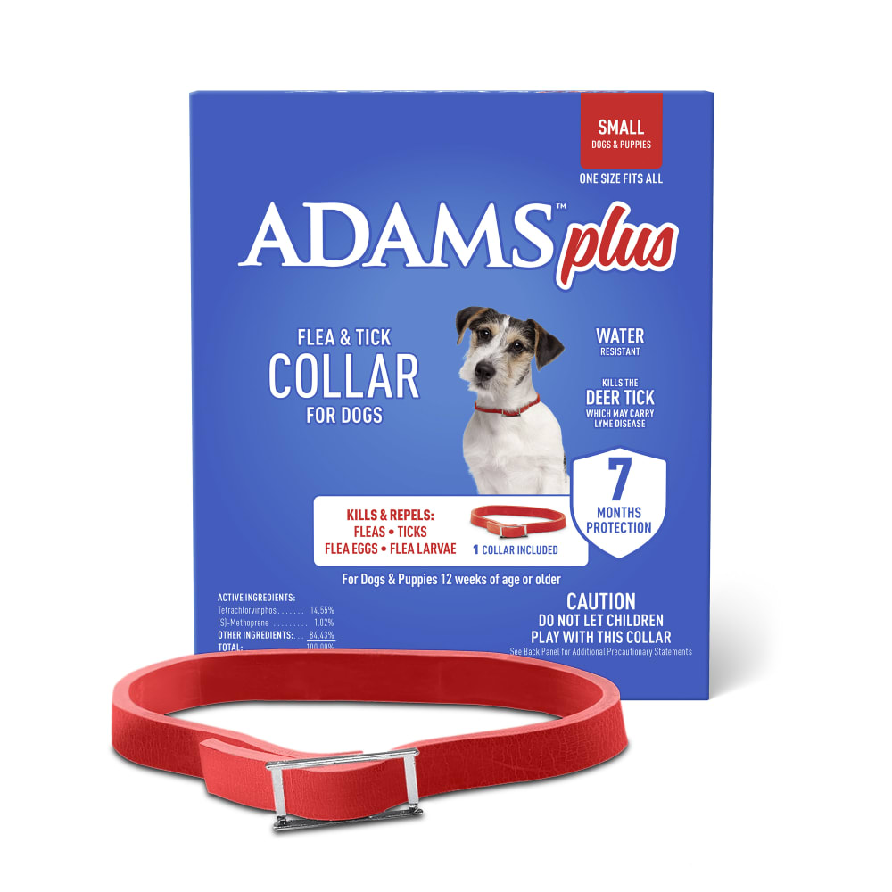 Adams Plus Flea &amp; Tick Collar for Small Dogs &amp; Puppies 7 Month Protection