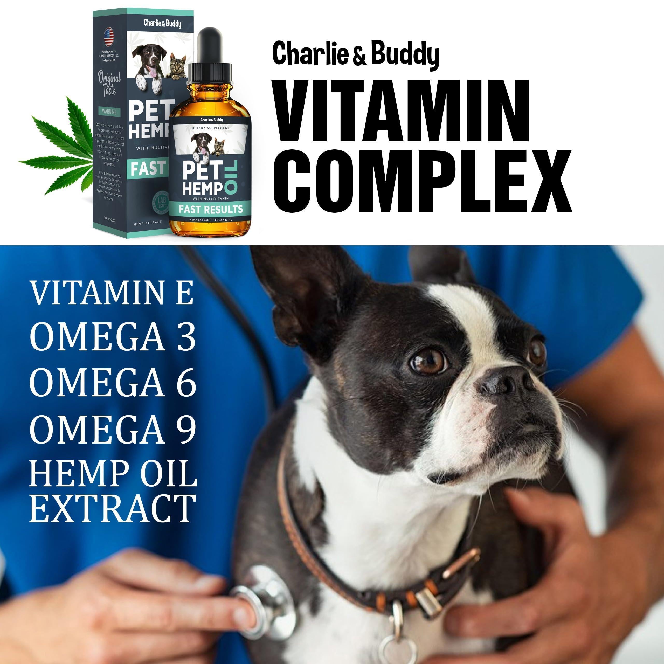 Hemp Oil for Dogs &amp; Cats Anxiety Pain Stress &amp; Sleep Support