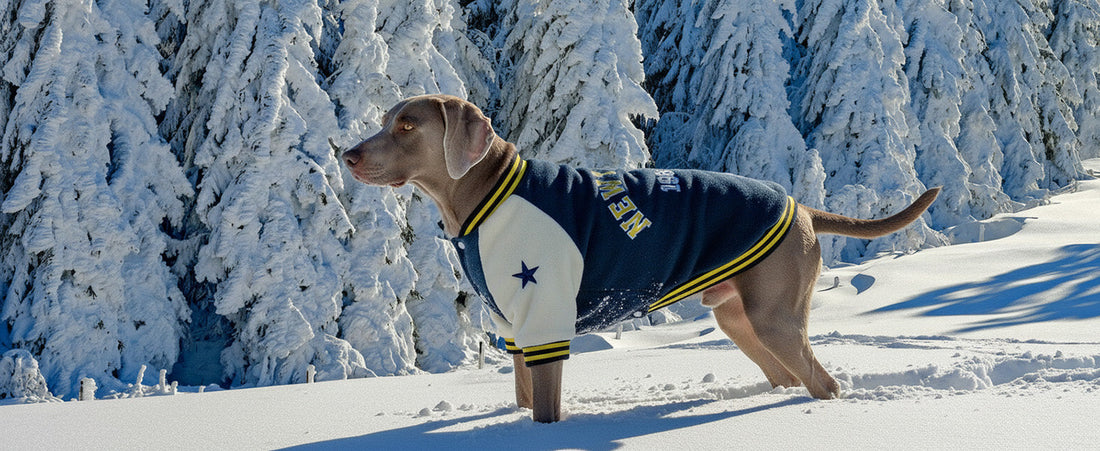 Warm Dog Varsity Jacket Heavyweight Fleece Pet Coat Small-4XL