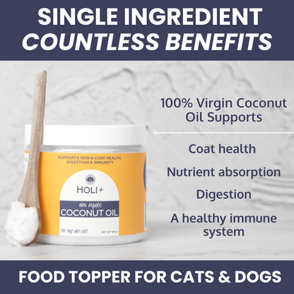 100% Organic Virgin Coconut Oil for Dogs &amp; Cats