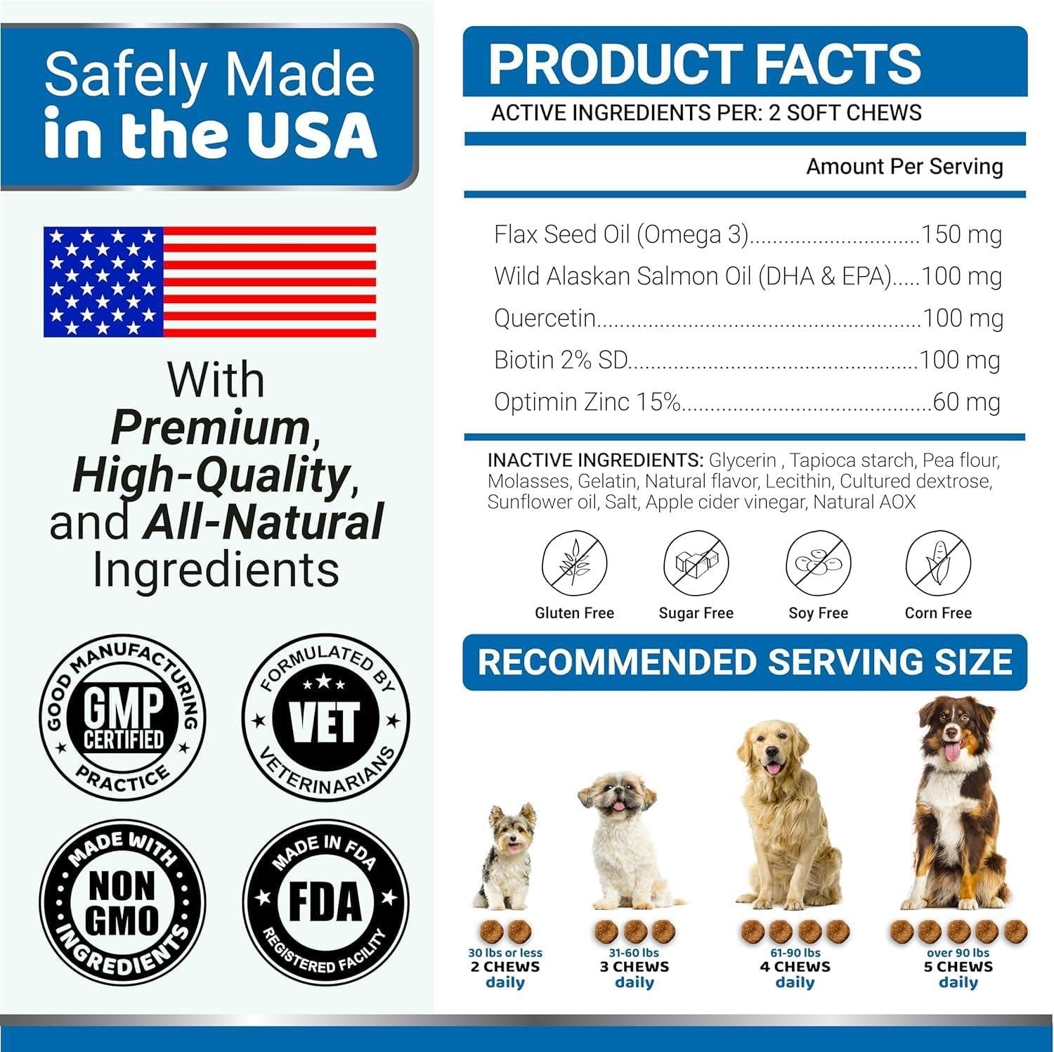 Omega-3 Fish Oil for Dogs 2-Pack Skin &amp; Coat Itchy Skin Relief