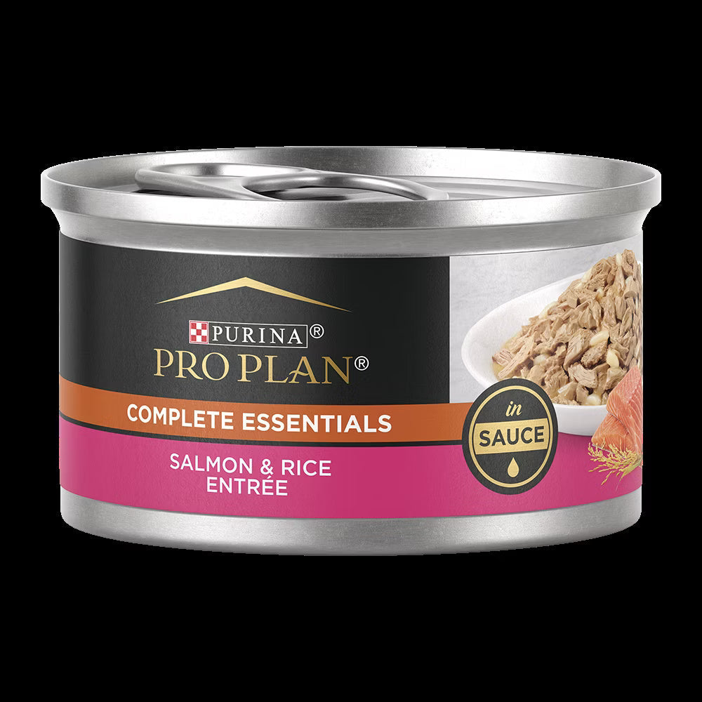 Pro Plan Complete Essentials Salmon &amp; Rice Entrée in Sauce Wet Cat Food (3oz)
