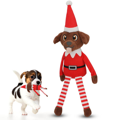 PUPROAR Pooch on a Perch | Elf Dog Toy &amp; Christmas Dog Toy