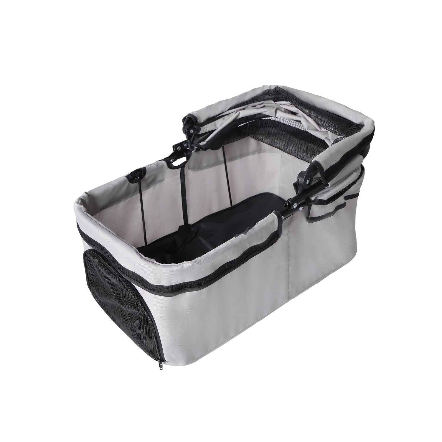 4-Wheel Foldable Pet Stroller for Dogs and Cats