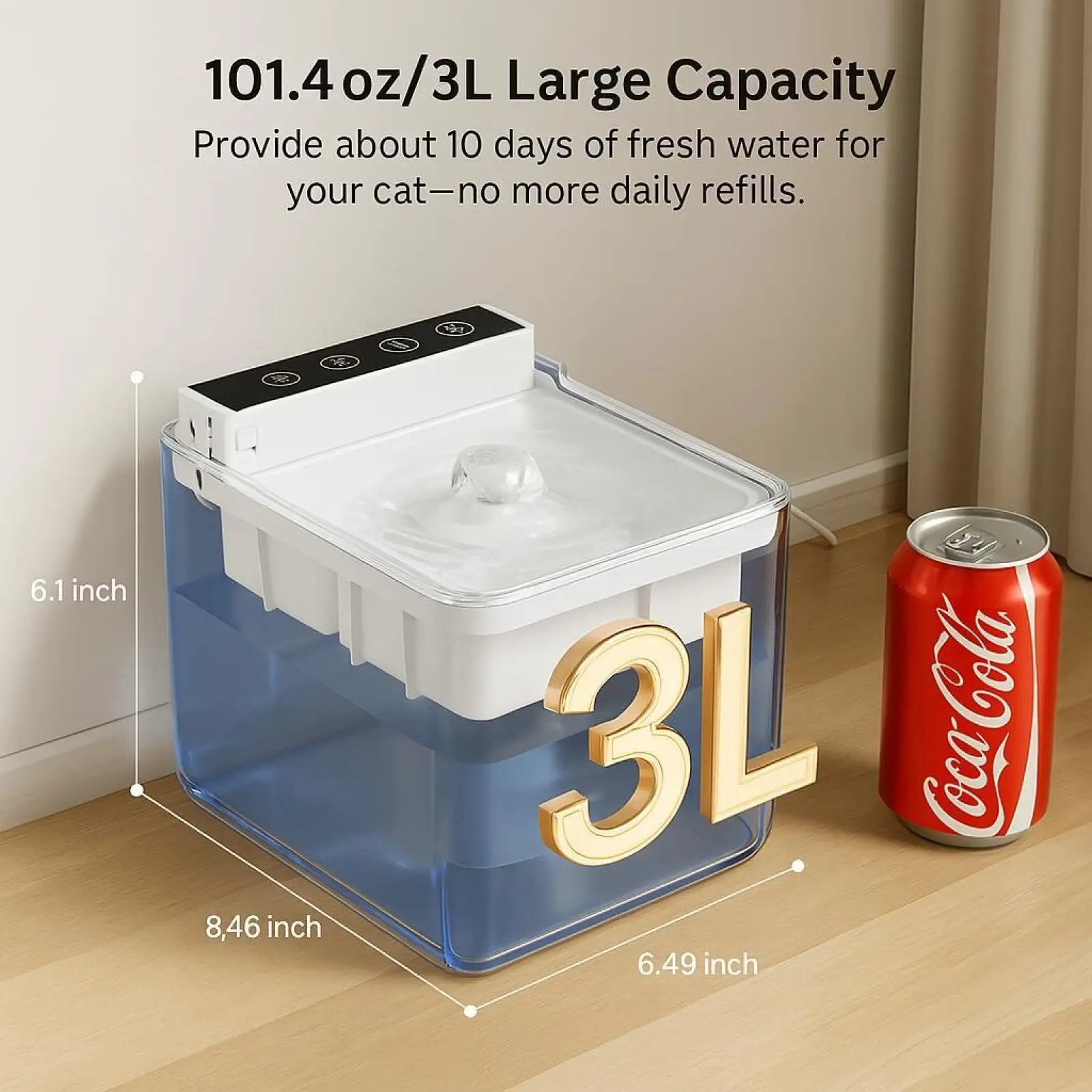 3l Radar Sensing Pet Water Fountain for Cats and Dogs