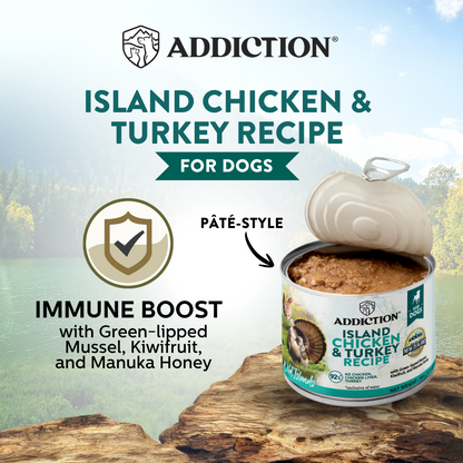 Wild Islands Island Chicken &amp; Turkey Recipe Premium Grain-free Canned Dog Food 185g