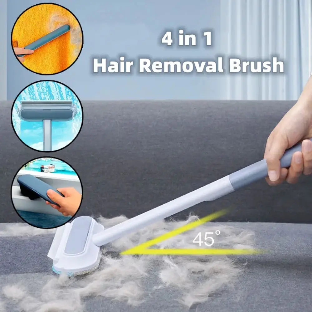 4-in-1 Multi-surface Pet Hair and Screen Cleaning Brush
