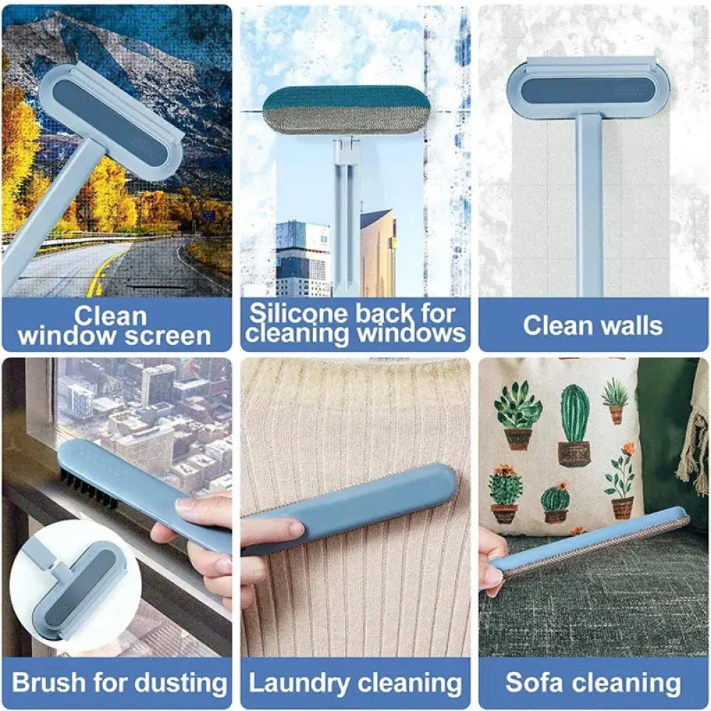 4-in-1 Multi-surface Pet Hair and Screen Cleaning Brush